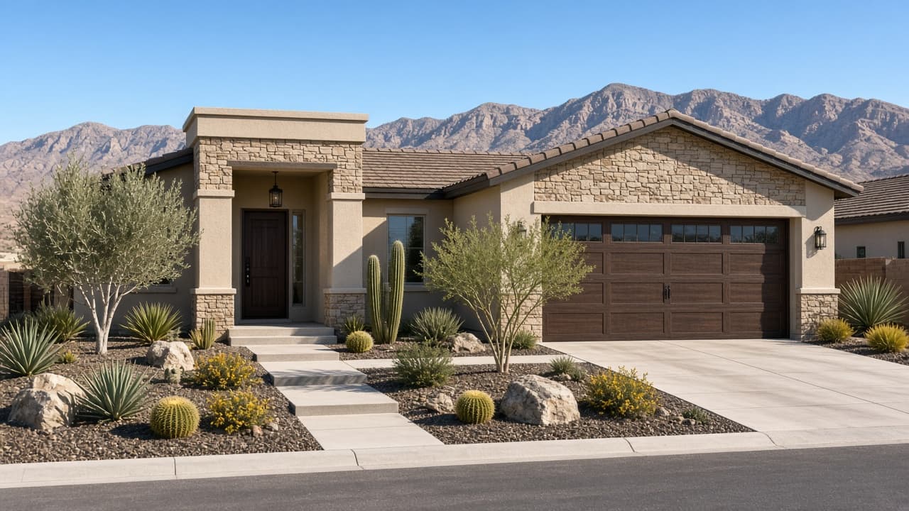 New Nevada home with curb appeal for Las Vegas Valley buyers