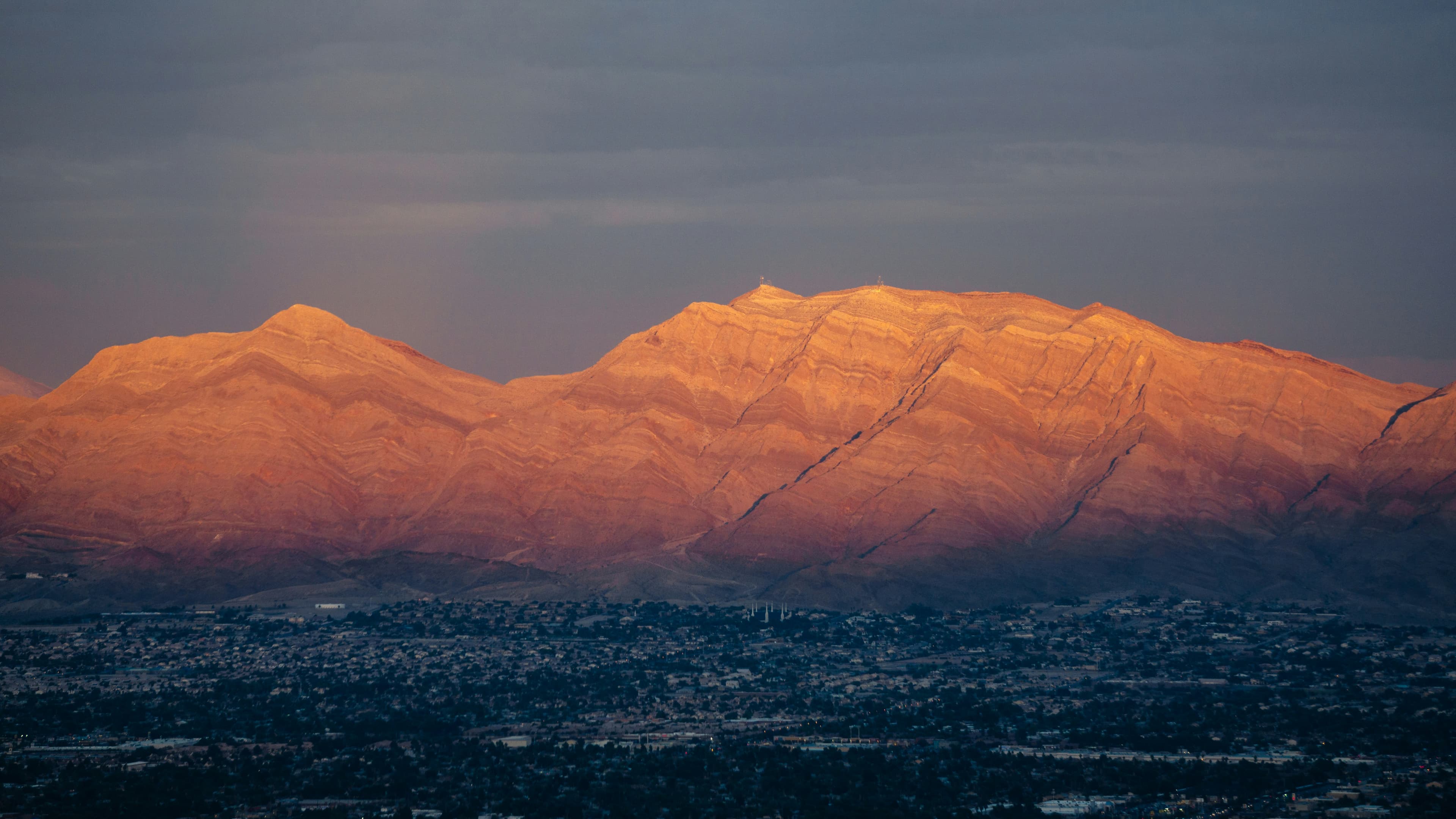 Aerial view of the Las Vegas Valley and Clark County, Nevada housing market