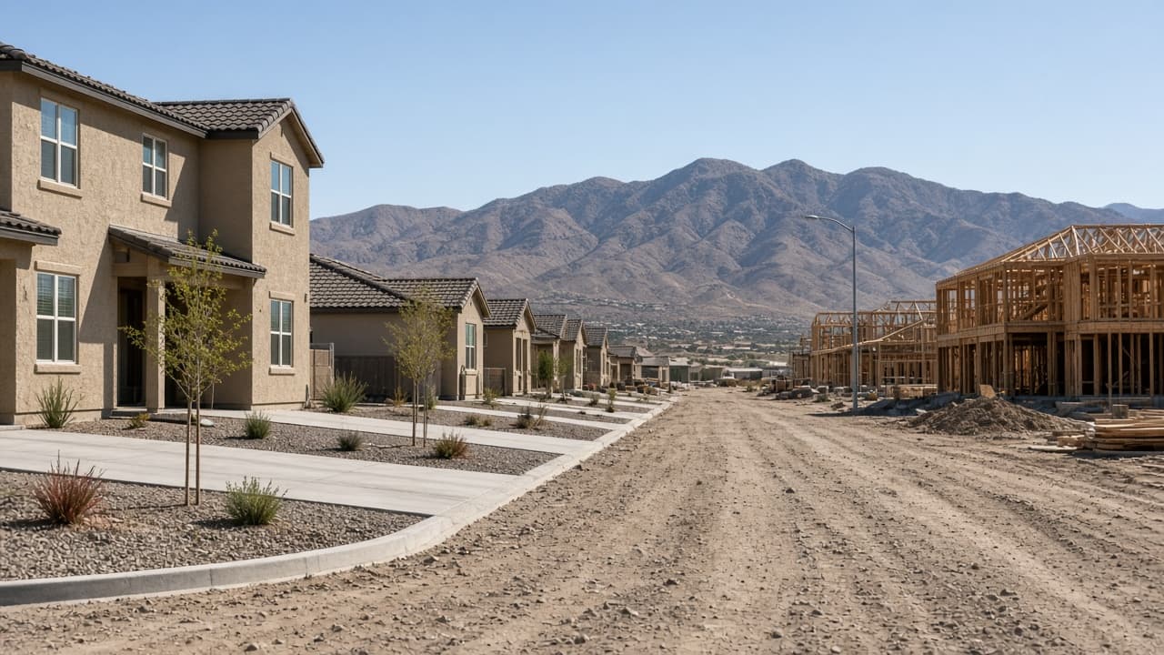 New construction homes in a Southern Nevada master-planned community