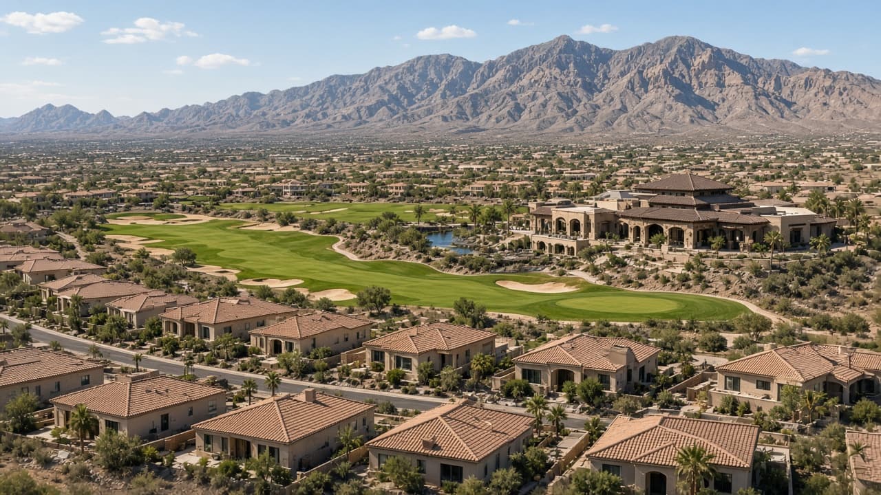 Aliante North Las Vegas master-planned homes near the golf course