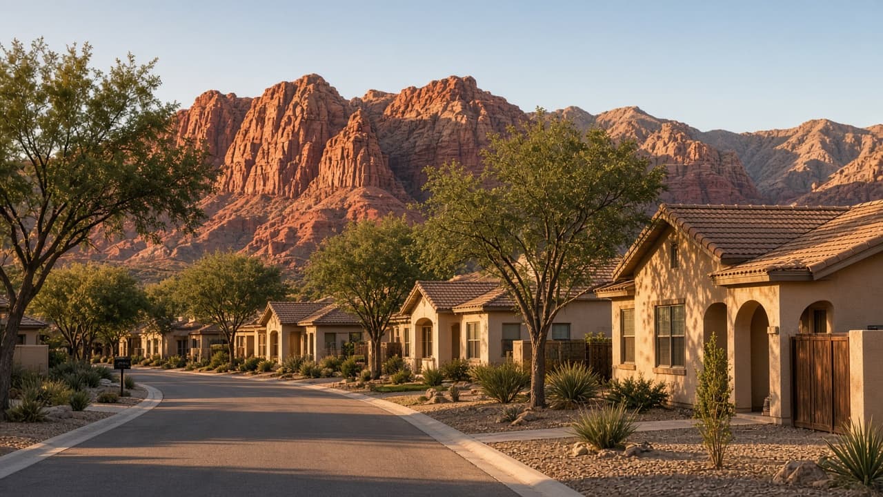 Sun City Summerlin 55+ homes with Red Rock Canyon nearby