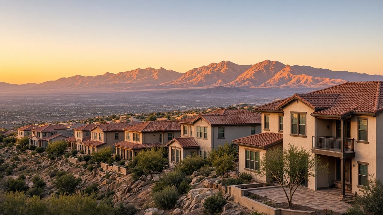 The Vistas Summerlin West homes with mountain and valley views