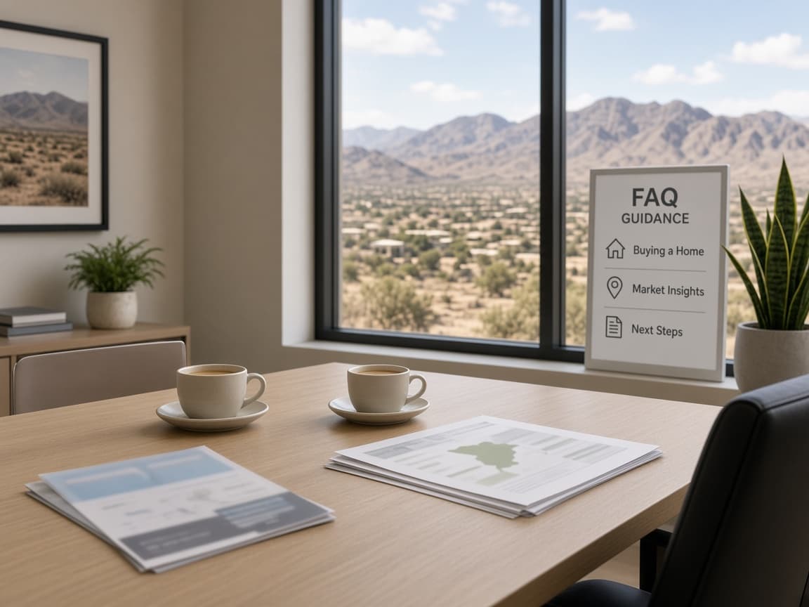 Henderson real estate office consultation table with mountain views — Frequently Asked Questions