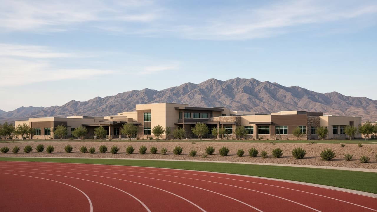 Henderson Nevada school campus building used as a location landmark — Named Schools Near Popular Communities