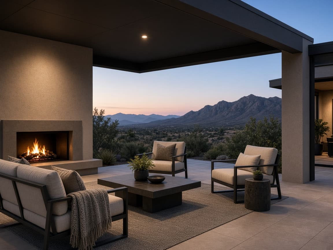 Nevada covered patio at dusk representing client-ready homes — What Our Clients Say