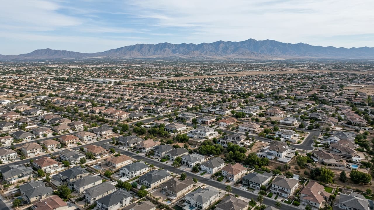 Aerial rooftops showing mixed Las Vegas Valley housing segments — Segment Outlook