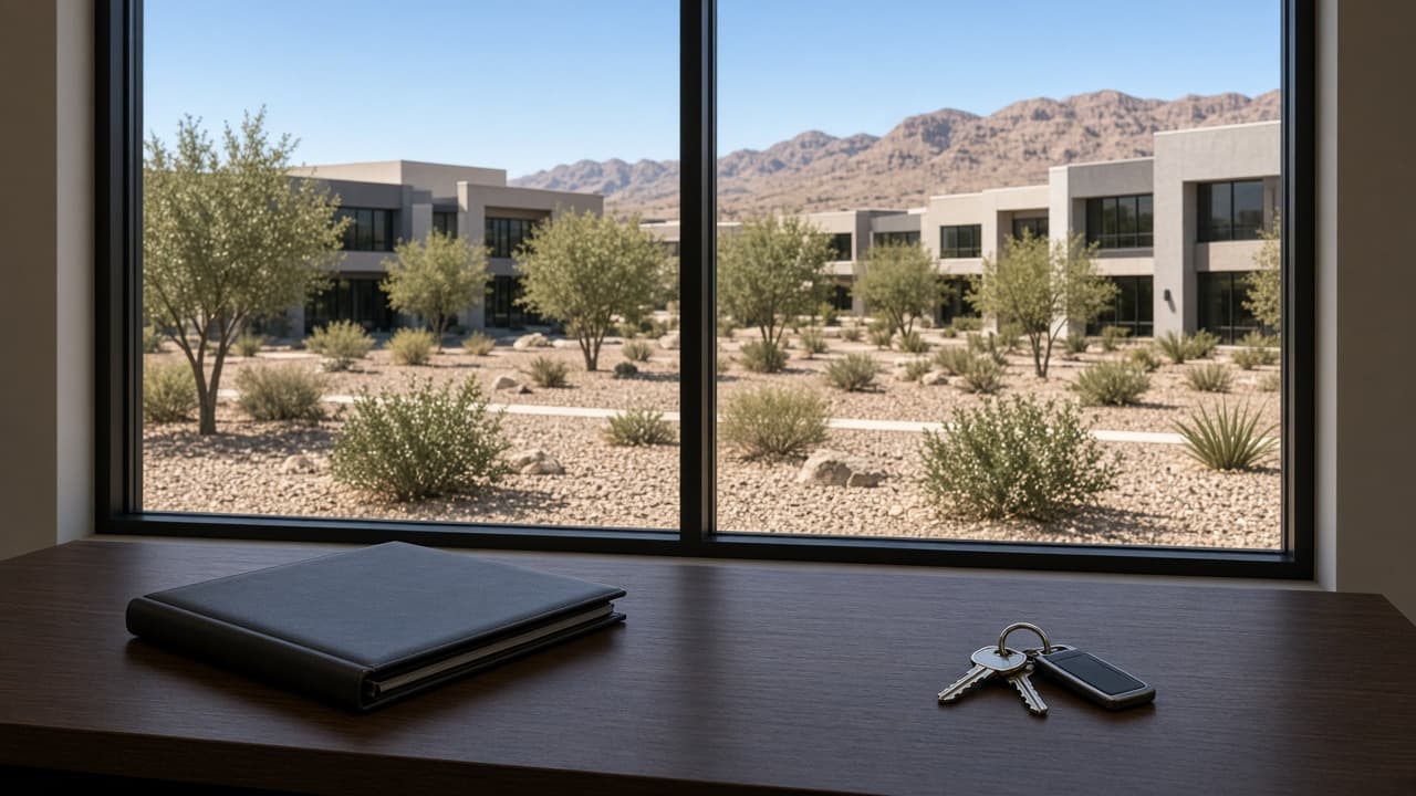Henderson office desk for Nevada real estate services — Core Real Estate Services