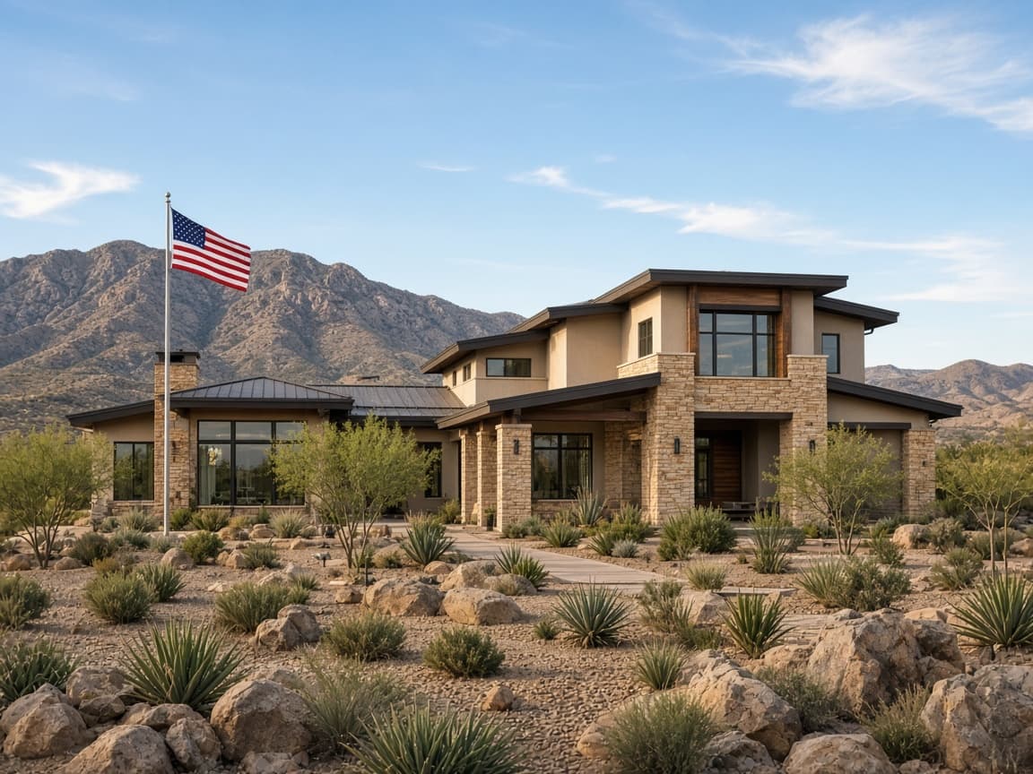 Nevada desert-contemporary home representing Berkshire Hathaway HomeServices brand strength — Local market expertise. National brand strength.